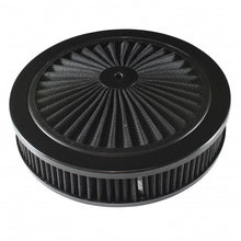 Load image into Gallery viewer, Extraflow All Black Air Cleaner Filter 9"x 2" Assy fit Holley Edelbrock 5-1/8" Base