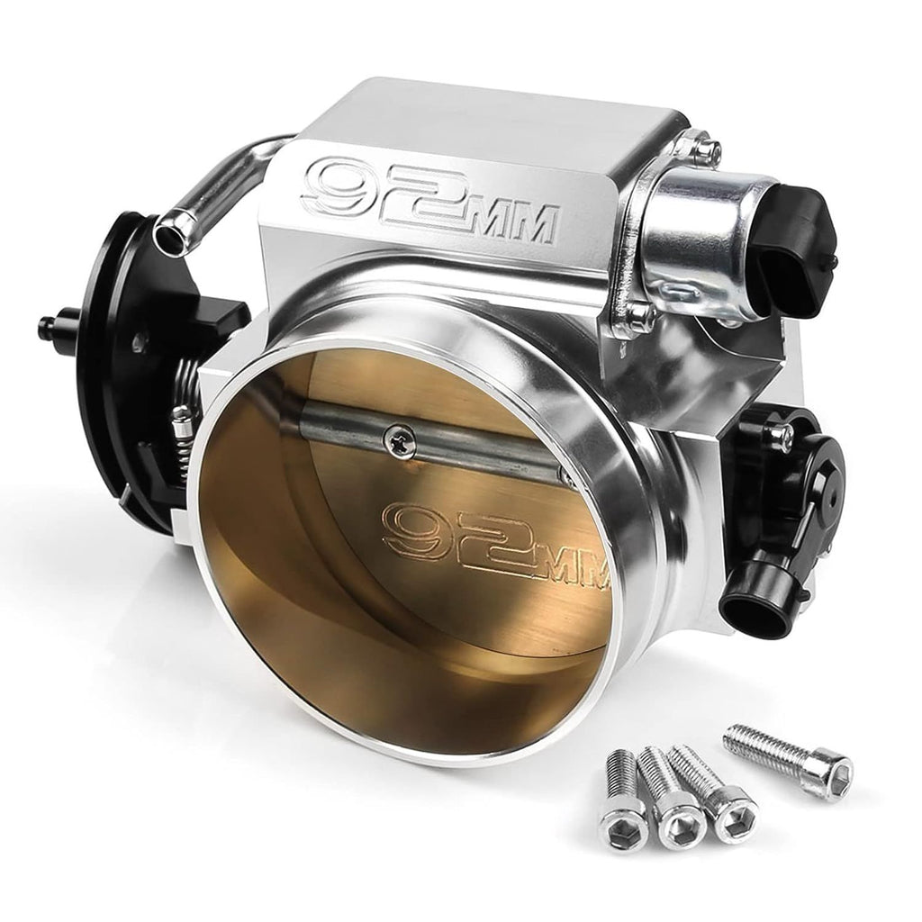 LS1 LS2 Holden HSV V8 Billet 92mm Throttle Body 4 bolt pattern with sensors Silver