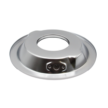 Load image into Gallery viewer, Speco 14" x 3" Chrome Air Cleaner Recessed Base 5-1/8" Neck suit Holley, Edelbrock, Rochester A1403