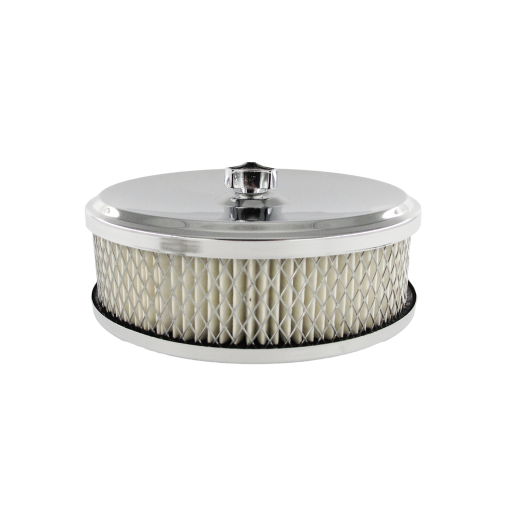 Speco 6-3/8" x 2" Inch Chrome Air Cleaner with 2-5/16" Neck suit Stromberg Carburettor Holden 6