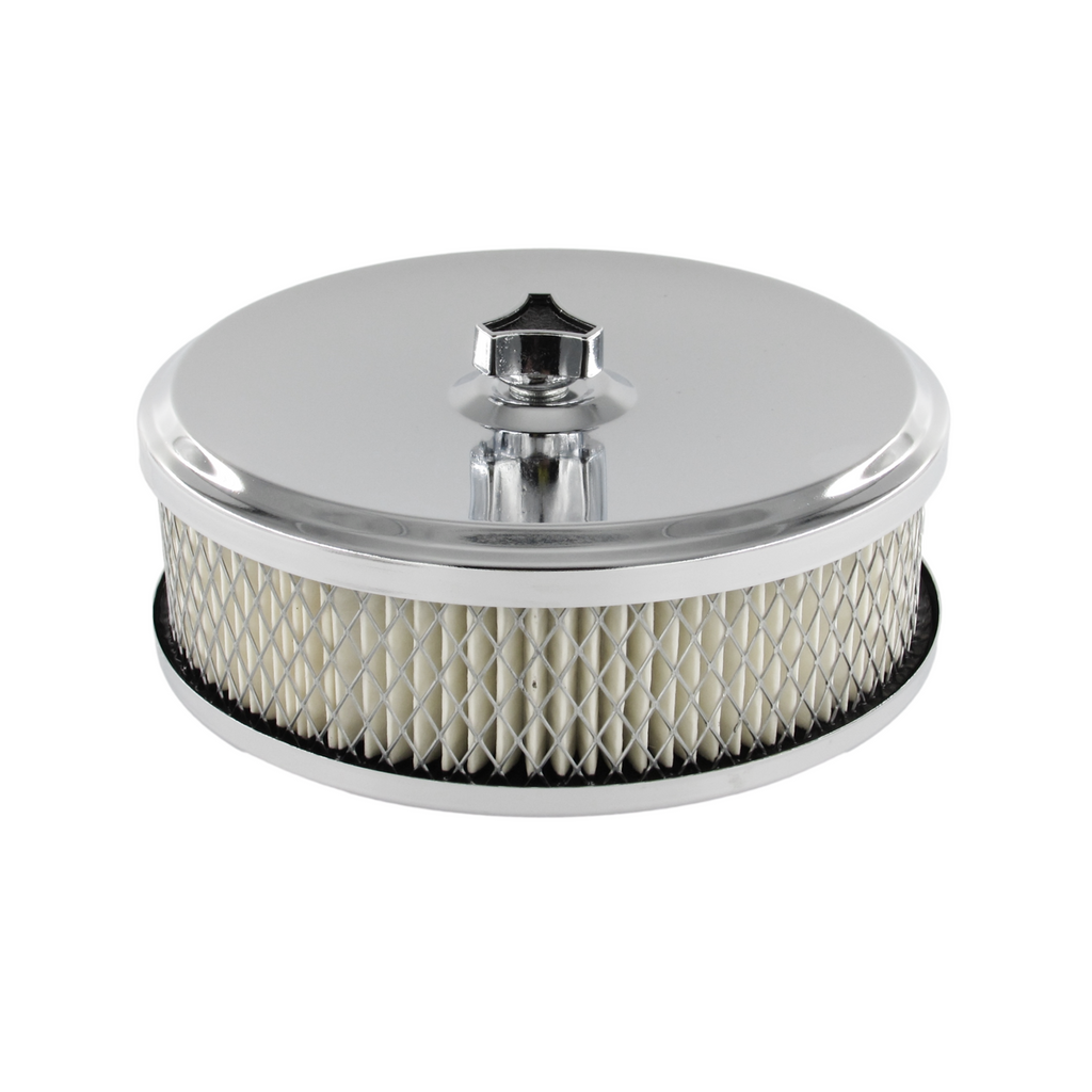 Speco 6-3/8" x 2" Inch Chrome Air Cleaner with 2-5/16" Neck suit Stromberg Carburettor Holden 6