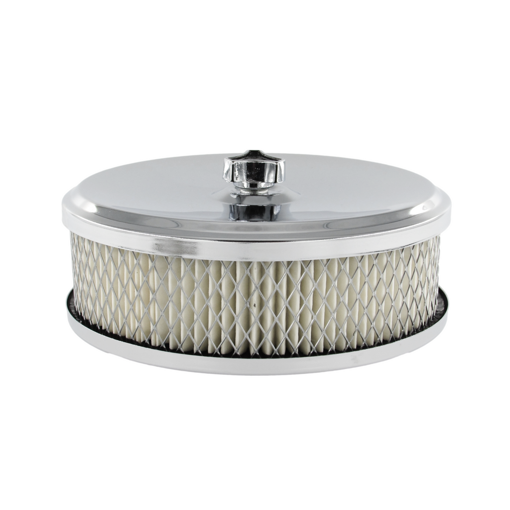 Speco 6-3/8" x 2" Inch Chrome Air Cleaner with 2-5/16" Neck suit Stromberg Carburettor Holden 6