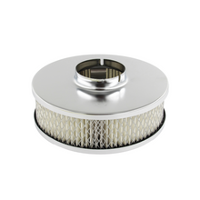 Load image into Gallery viewer, Speco 6-3/8" x 2" Inch Chrome Air Cleaner with 2-5/16" Neck suit Stromberg Carburettor Holden 6