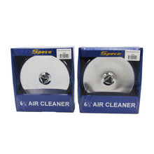 Load image into Gallery viewer, Twin 6-3/8" x 2" Chrome Air Cleaner with 2-5/16" Neck suits Holden Stromberg