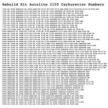 Load image into Gallery viewer, Rebuild Kit Autolite 2150 Carburettor Ford 6 &amp; 8 cyl 75-78 Lincoln 77-80 Mercury 75-77 Ford Truck 74-80 Motorcraft