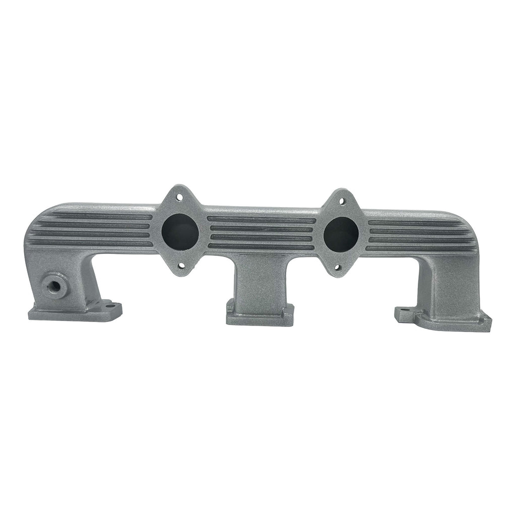 Intake Manifold - Holden X2 HD HR Twin Stromberg Red 149 161 179 186 202 (Silver)
