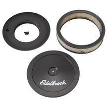Load image into Gallery viewer, Edelbrock "Pro-Flo" Black 10" Round 2" Tall Air Cleaner with Paper Element