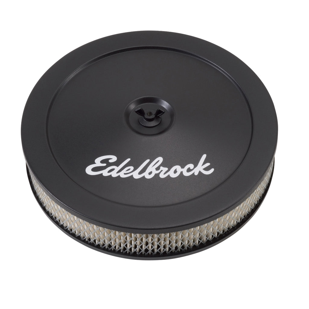 Edelbrock "Pro-Flo" Black 10" Round 2" Tall Air Cleaner with Paper Element
