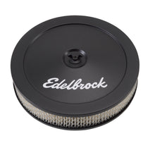 Load image into Gallery viewer, Edelbrock "Pro-Flo" Black 10" Round 2" Tall Air Cleaner with Paper Element