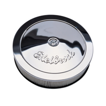 Load image into Gallery viewer, Edelbrock "Pro-Flo" Chrome 14" Round 3" Tall Air Cleaner with Paper Element