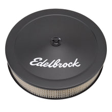 Load image into Gallery viewer, Edelbrock "Pro-Flo" Black 14" Round 3" Tall Air Cleaner with Paper Element