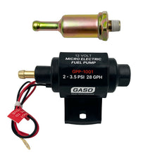 Load image into Gallery viewer, GASO Solid-State Micro Electric Fuel Pump 2-4 PSI 28 GPH Carburettor Use