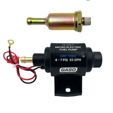 Load image into Gallery viewer, GASO Solid-State Micro Electric Fuel Pump 4-7 PSI 35 GPH Carburettor Use
