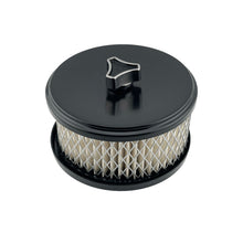 Load image into Gallery viewer, GASO Twin Stromberg 4" x 2" Black Air Cleaners Carb 2-5/16" 2-5/8" Neck