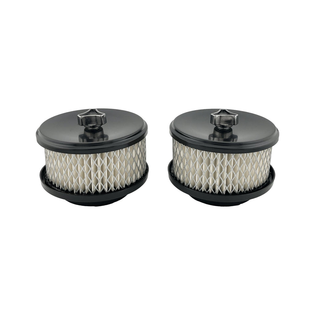 GASO Twin Stromberg 4" x 2" Black Air Cleaners Carb 2-5/16" 2-5/8" Neck