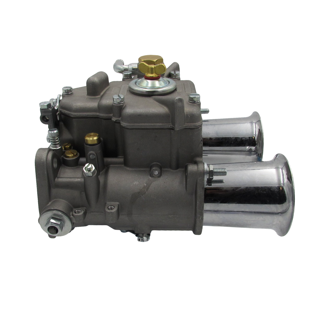 45 DCOE Weber Style Carburettor (5 Progression Holes) with Chrome Ram Tubes