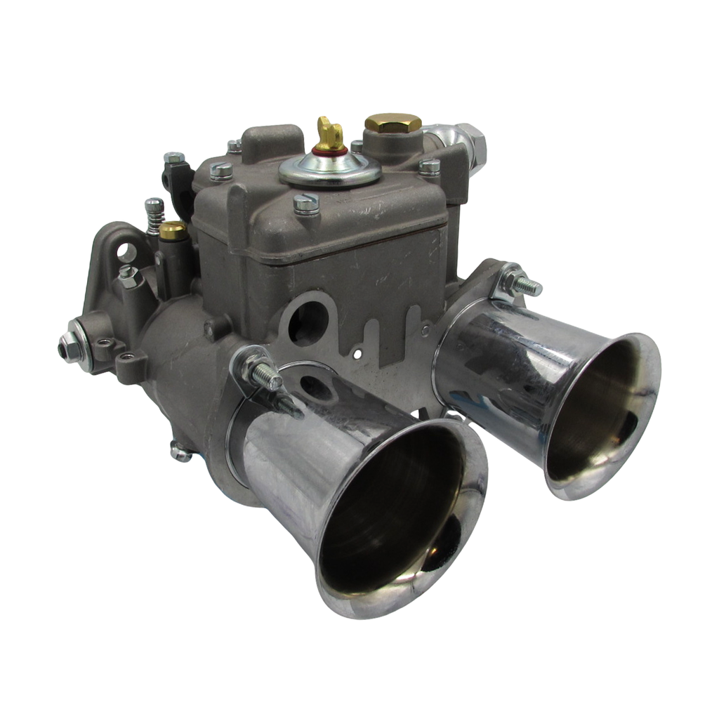 45 DCOE Weber Style Carburettor (5 Progression Holes) with Chrome Ram Tubes