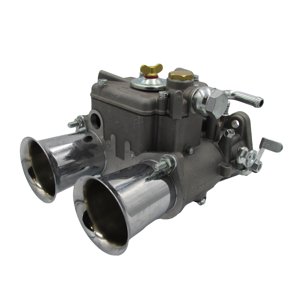 45 DCOE Weber Style Carburettor (5 Progression Holes) with Chrome Ram Tubes