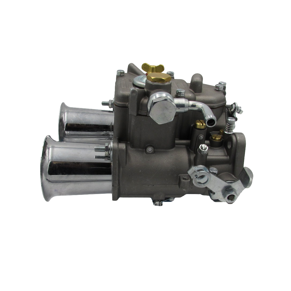 45 DCOE Weber Style Carburettor (5 Progression Holes) with Chrome Ram Tubes