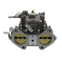 Load image into Gallery viewer, 45 DCOE Weber Style Carburettor (5 Progression Holes) with Chrome Ram Tubes