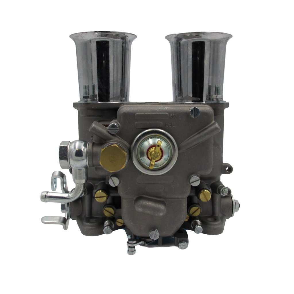 45 DCOE Weber Style Carburettor (5 Progression Holes) with Chrome Ram Tubes