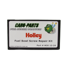 Load image into Gallery viewer, Holley Carby 350 465 600 650 750 Fuel Bowl Screw Heli-Coil Installation Kit 12-24