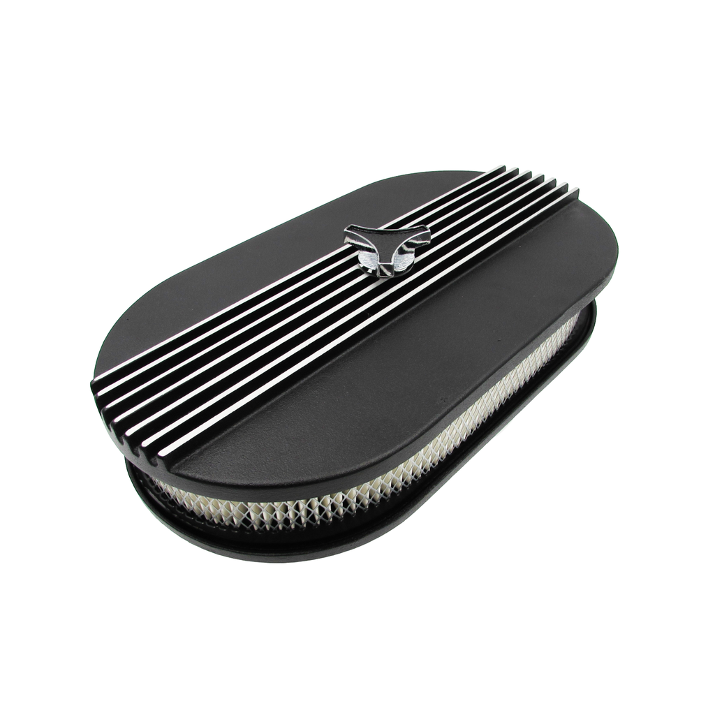 Holden HD HR X2 Air Cleaner for Twin Stromberg 2-5/16" Carburettor   15" x 8 x 2" Cast Alloy