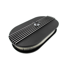 Load image into Gallery viewer, Holden HD HR X2 Air Cleaner for Twin Stromberg 2-5/16" Carburettor   15" x 8 x 2" Cast Alloy