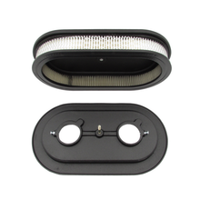 Load image into Gallery viewer, Holden HD HR X2 Air Cleaner for Twin Stromberg 2-5/16" Carburettor   15" x 8 x 2" Cast Alloy