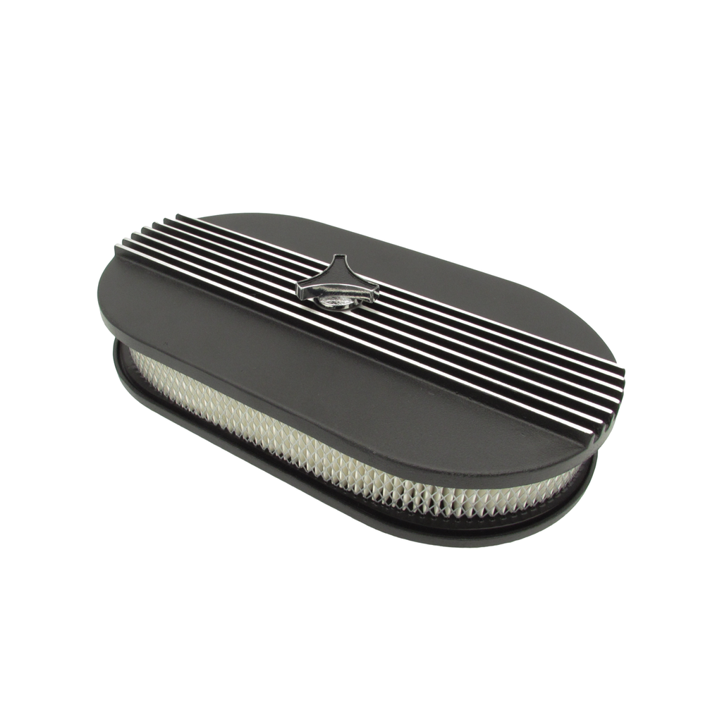 Holden HD HR X2 Air Cleaner for Twin Stromberg 2-5/16" Carburettor   15" x 8 x 2" Cast Alloy