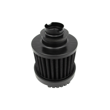 Load image into Gallery viewer, Nostalgic Black Finned Aluminium Valve Cover Breather Push-in or Twist-in