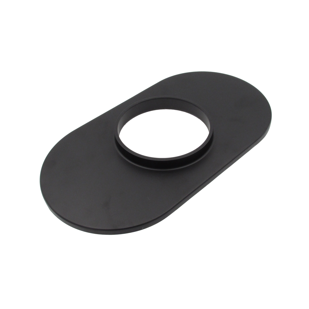Cast Alloy 15" x 2" Half-Finned Oval Air Filter Black 5-1/8" Neck suits Holley Rochester Quadrajet Edelbrock