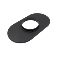 Load image into Gallery viewer, Cast Alloy 15" x 2" Half-Finned Oval Air Filter Black 5-1/8" Neck suits Holley Rochester Quadrajet Edelbrock