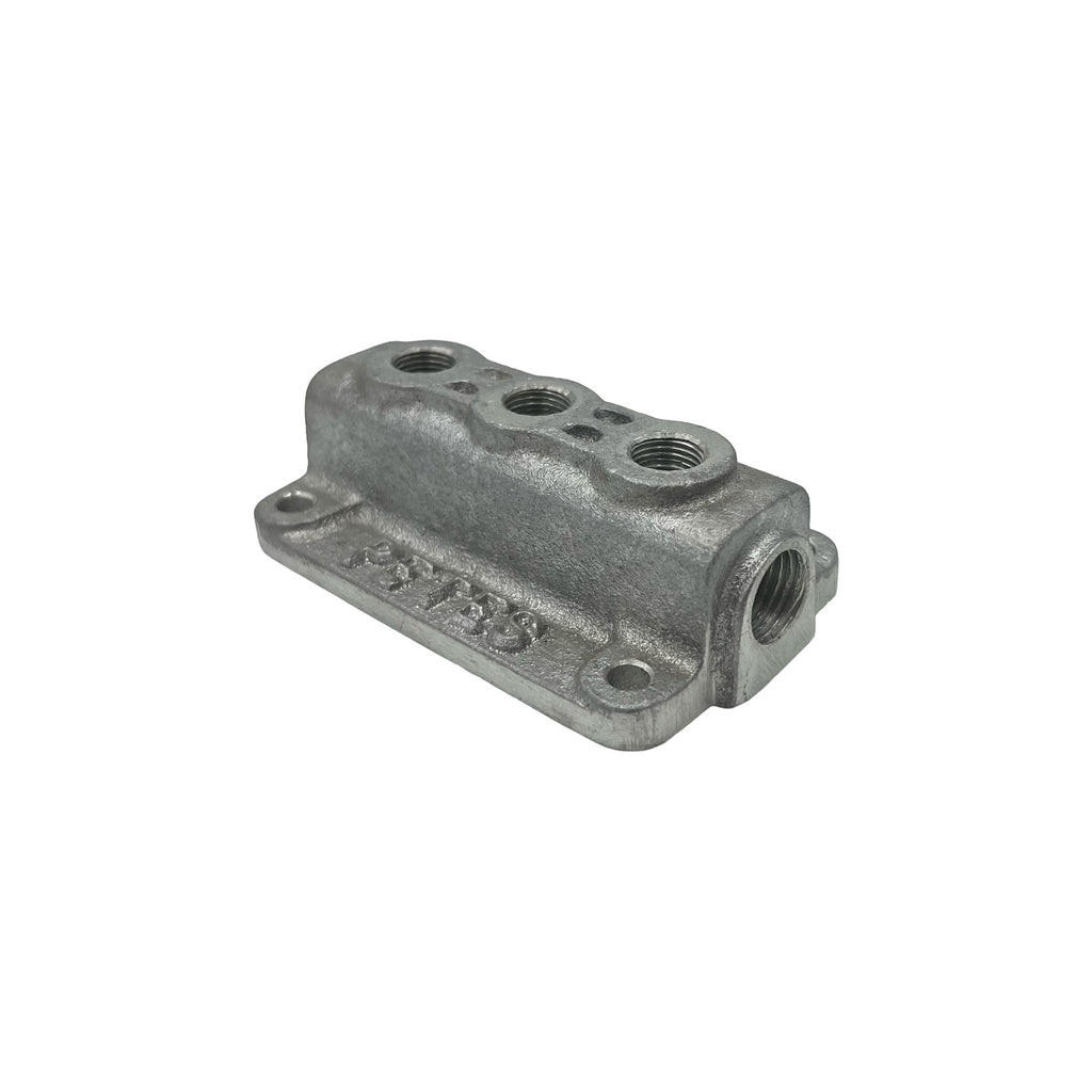 TRIPLE FUEL BLOCK HOT ROD Holley Stromberg Brass Fittings