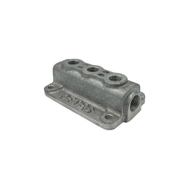 TRIPLE FUEL BLOCK HOT ROD Holley Stromberg Brass Fittings