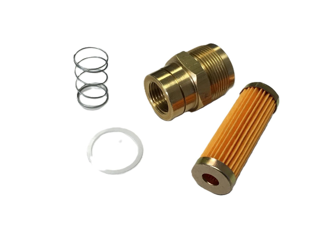 Fuel Inlet Fitting & 2" Filter Assembly Chevrolet Rochester Quadrajet Carburetors