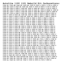 Load image into Gallery viewer, Rebuild Kit Autolite 1100 1101 Carburettor 1953-69 Ford 6 Cylinder incl. XP Falcon