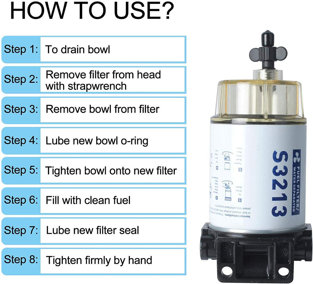 Marine Fuel Filter And Water Separator Diesel & Unleaded