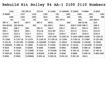 Load image into Gallery viewer, Rebuild Kit Holley 94 2100 2110 Carburettors AA-1 Ford V8 International Mercury [KH1]