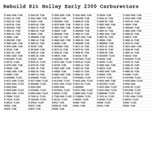 Load image into Gallery viewer, Rebuild Kit Holley 2300 Carburettor Y Block Ford V8 1957-59 [KH272]
