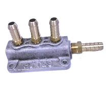 Load image into Gallery viewer, TRIPLE FUEL BLOCK HOT ROD Holley Stromberg Brass Fittings